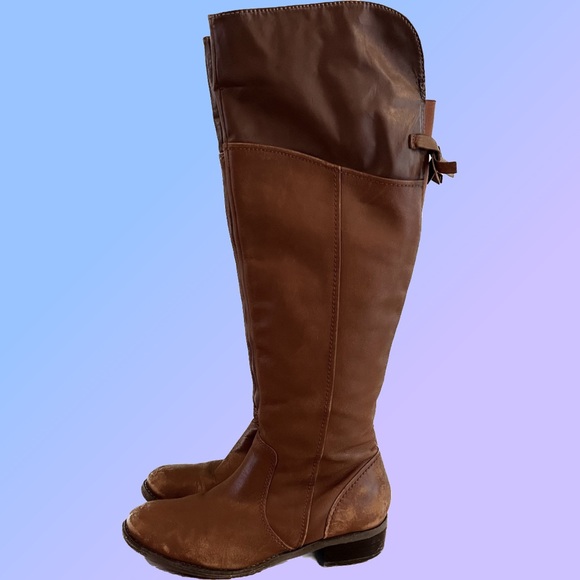 🌺HOST PICK🌺 Brown tall riding boots - size 6 - Picture 1 of 13